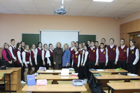 Татьяна Панфилова встретилась с учениками школы № 47 